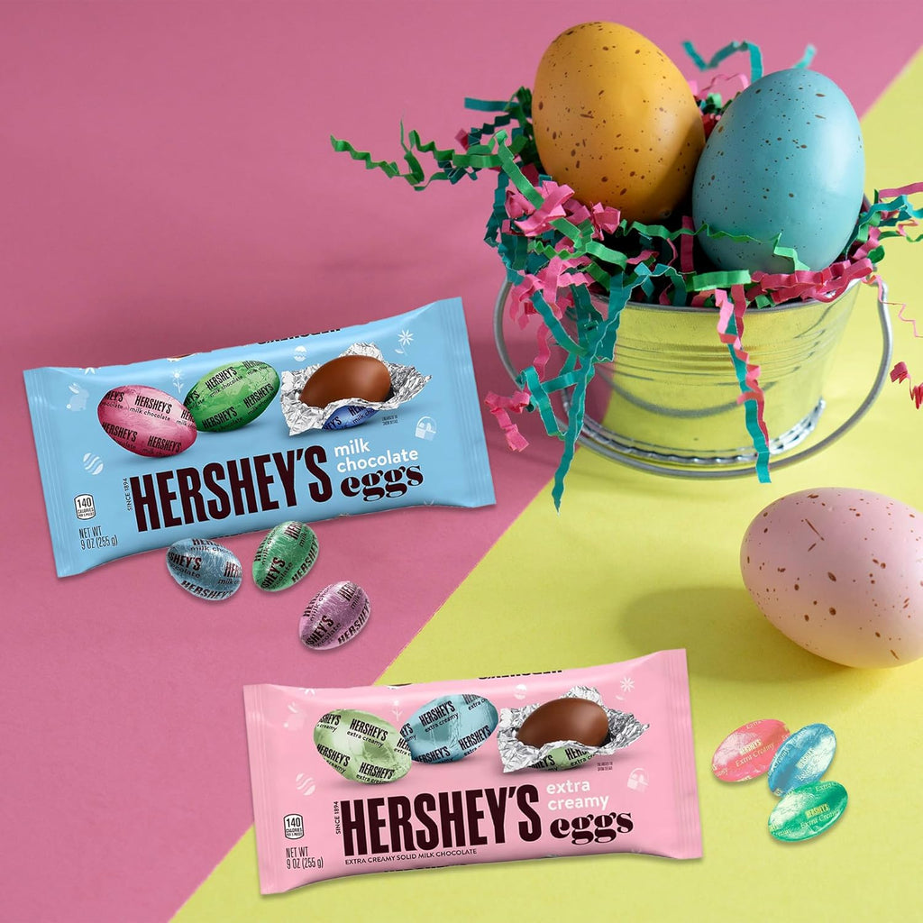 Milk Chocolate and Creamy Chocolate 2 Pack Easter Eggs A6777