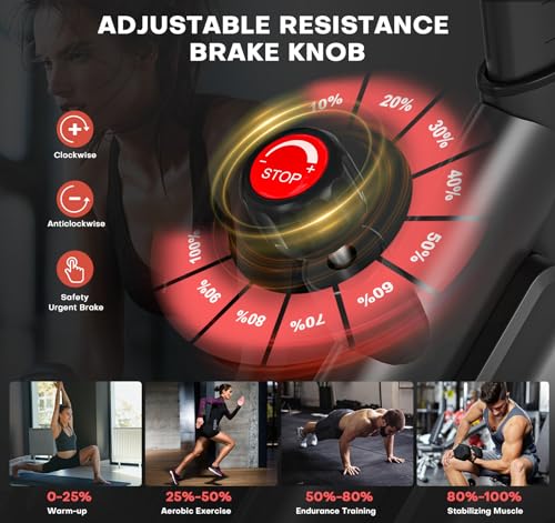 Adjustable Magnetic Resistance Indoor Cycling Bike X10050