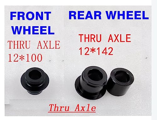 26" Mountain Bike Wheelset Center-Locking Disc Brakes Rims Sealed Bearing Hubs Thru Axle Wheel Set V186597