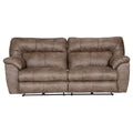 Brown Polyester Power Reclining Sofa J513