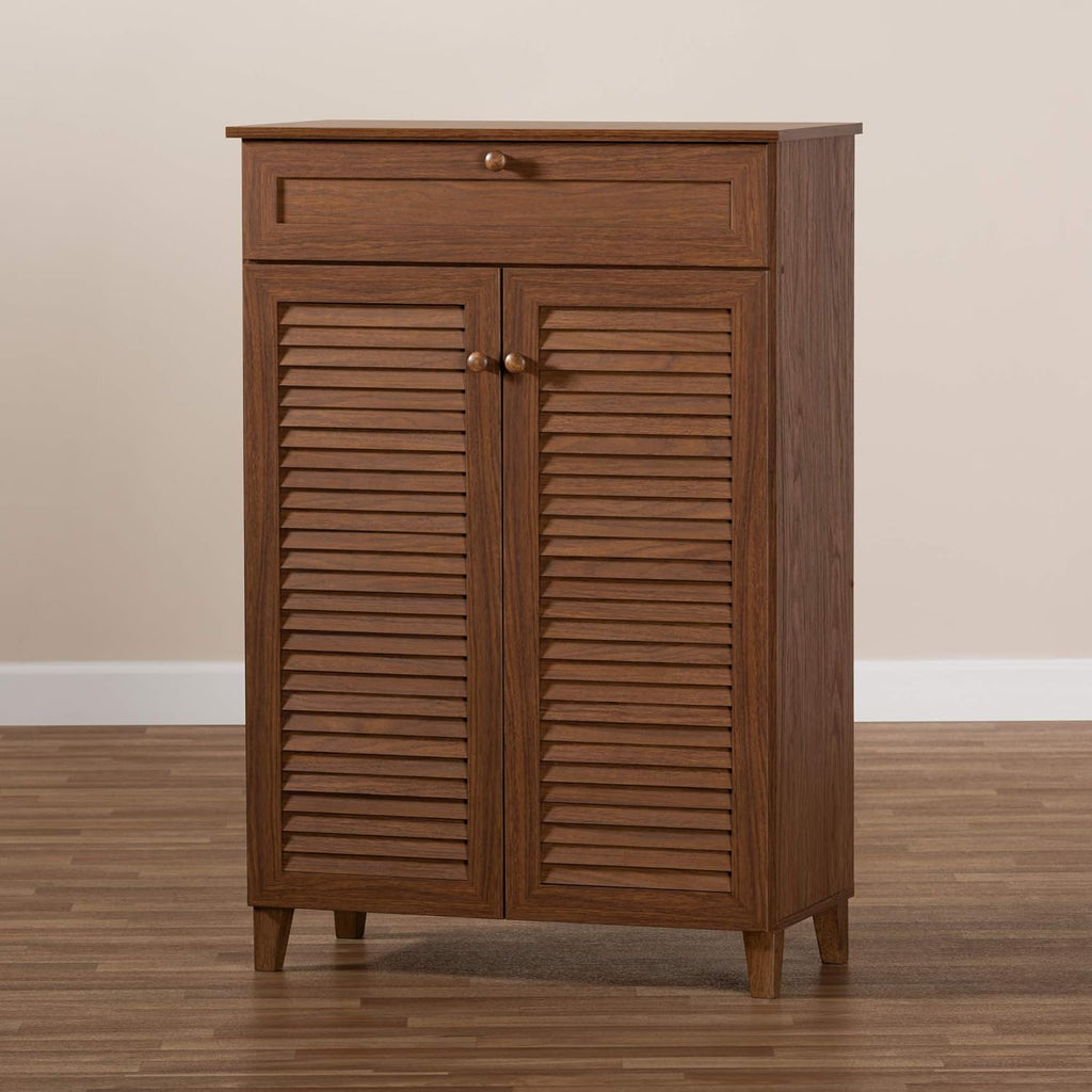 Walnut Shoe Cabinet E3401