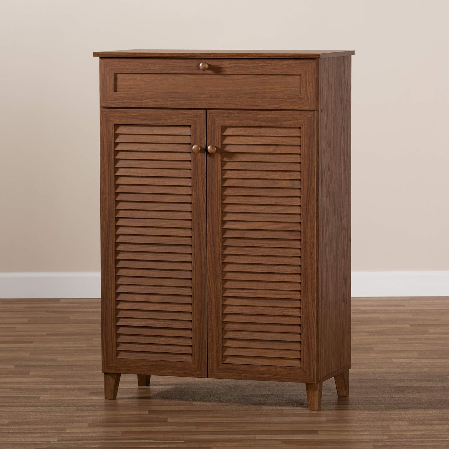 Walnut Shoe Cabinet E3401