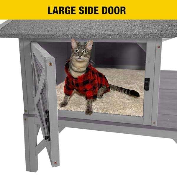 Wooden Cat House E284210