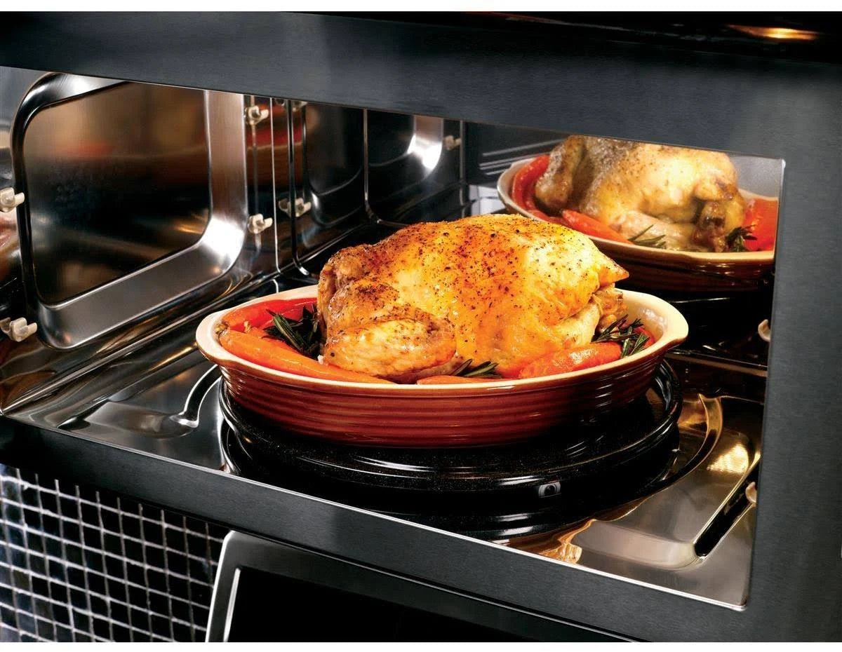 900W Built-In Convection Microwave and Grill and Exhaust System 1.7 cu ft Black Stainless Steel J824582