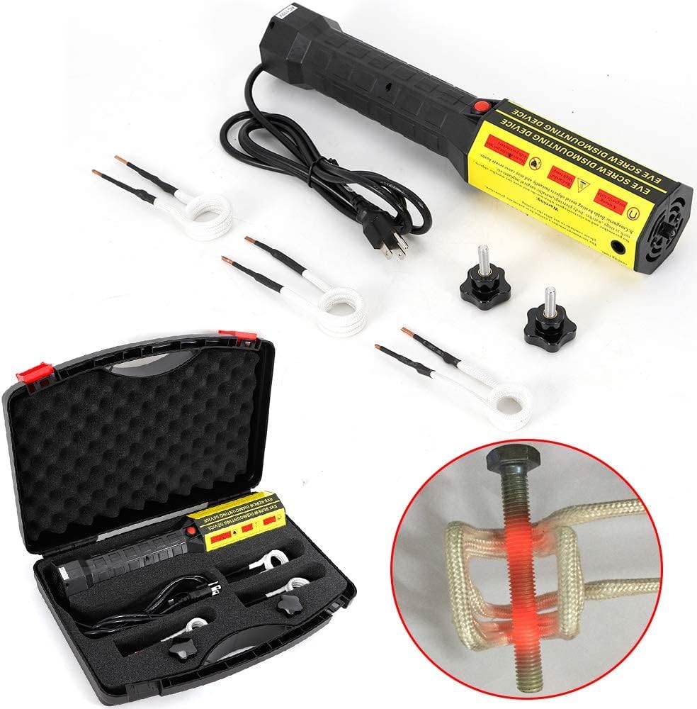 Mini Ductor Magnetic Induction Heater Kit 110V 3 Coils Bolt Heat Remover Screw Tool Kit T8999