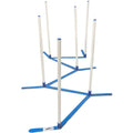 Agility Weave Poles Adjustable 6 Pole Set with Carrying Case and Grass Stakes K7097