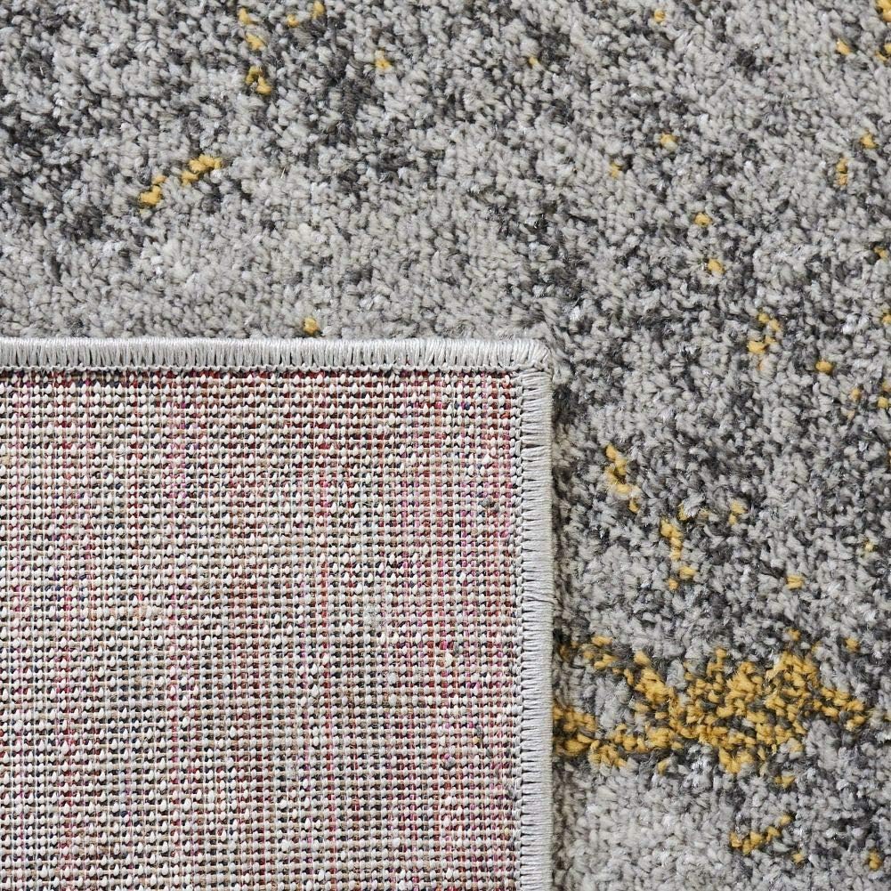Grey & Yellow Area Rug C850571