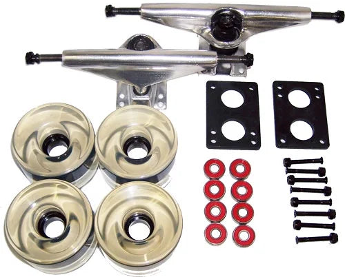 70mm Raw Longboard Trucks Wheels Bearings J85050