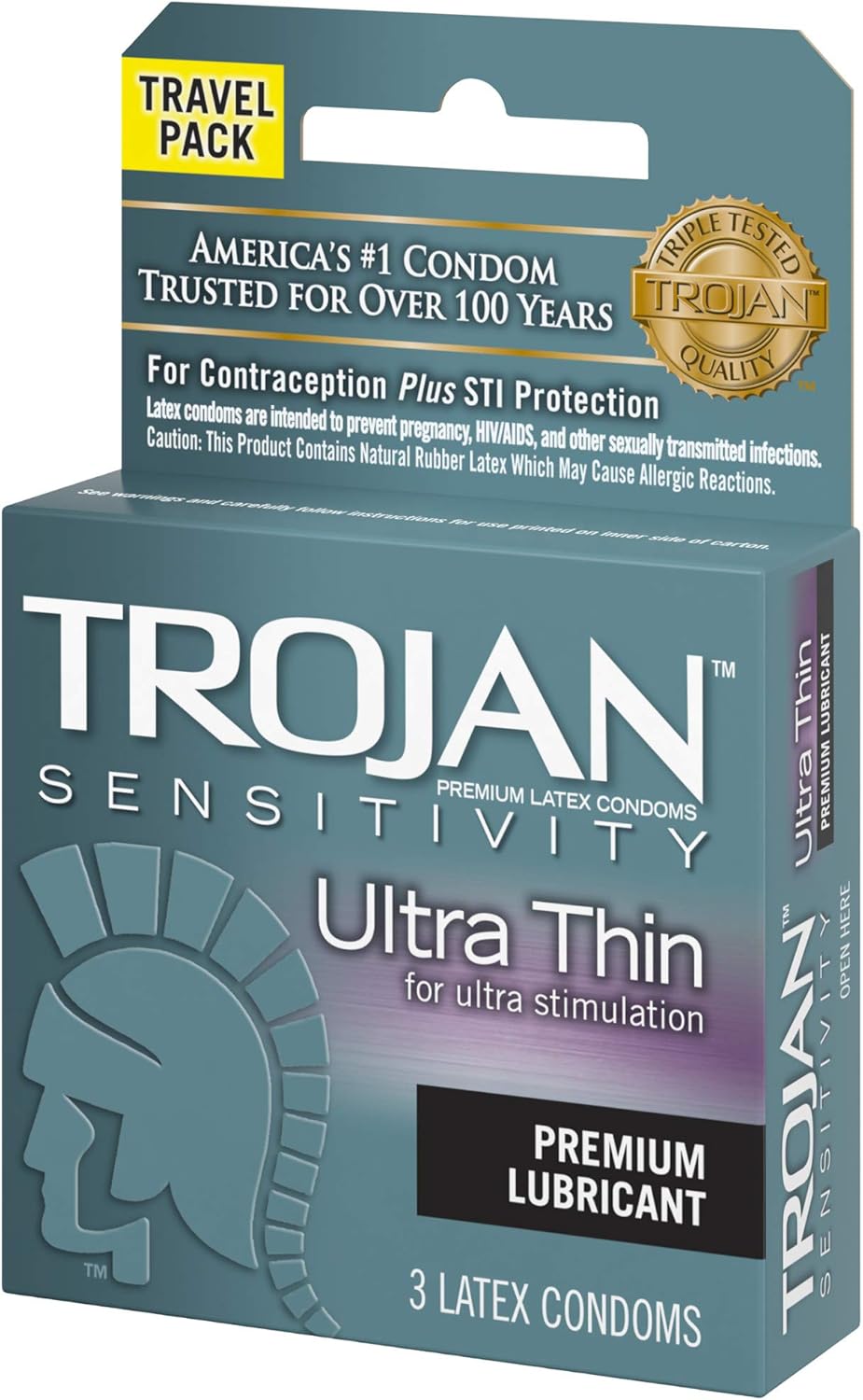 Sensitivity Ultra Thin Lubricated Condoms 3 Count O71827