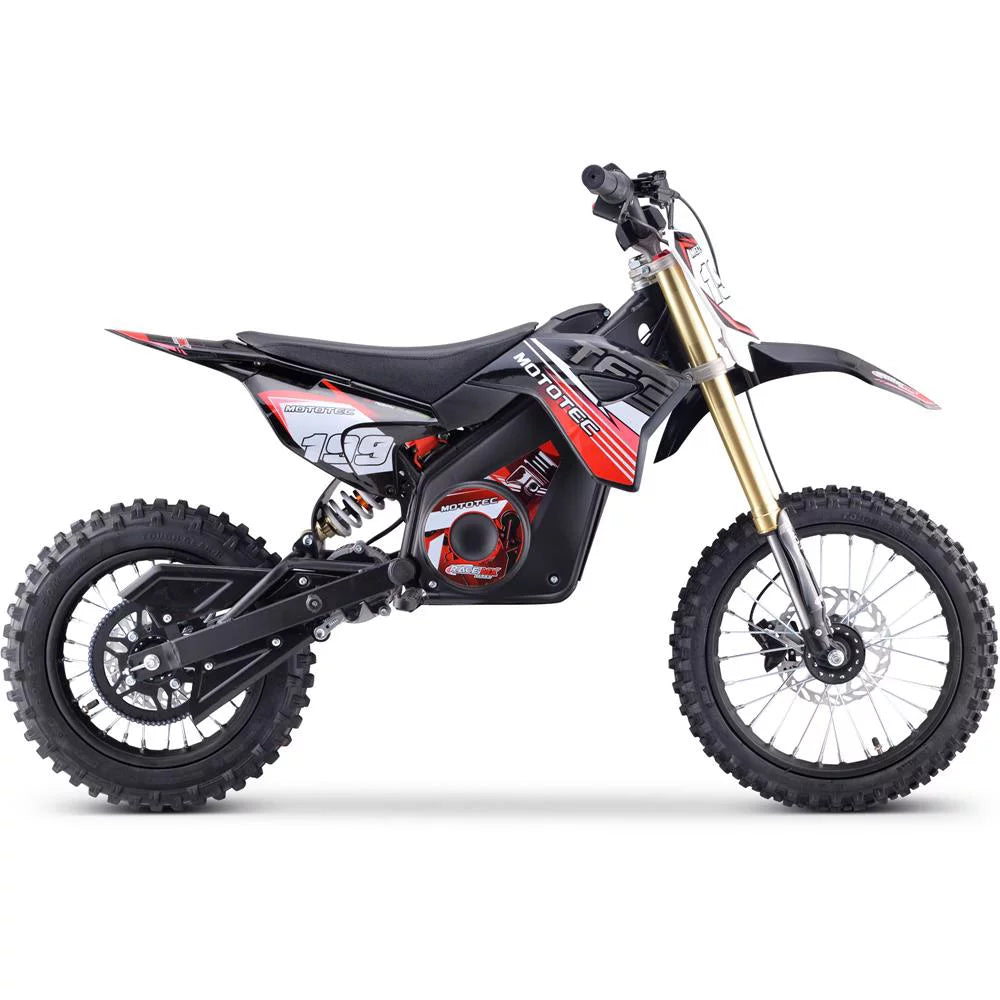48v Electric Dirt Bike 1500w Lithium Red X591