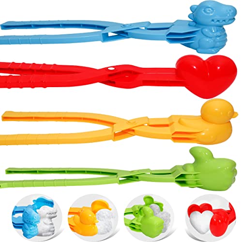 4PCS Large Size Snowball Maker Tool with Handle Q111