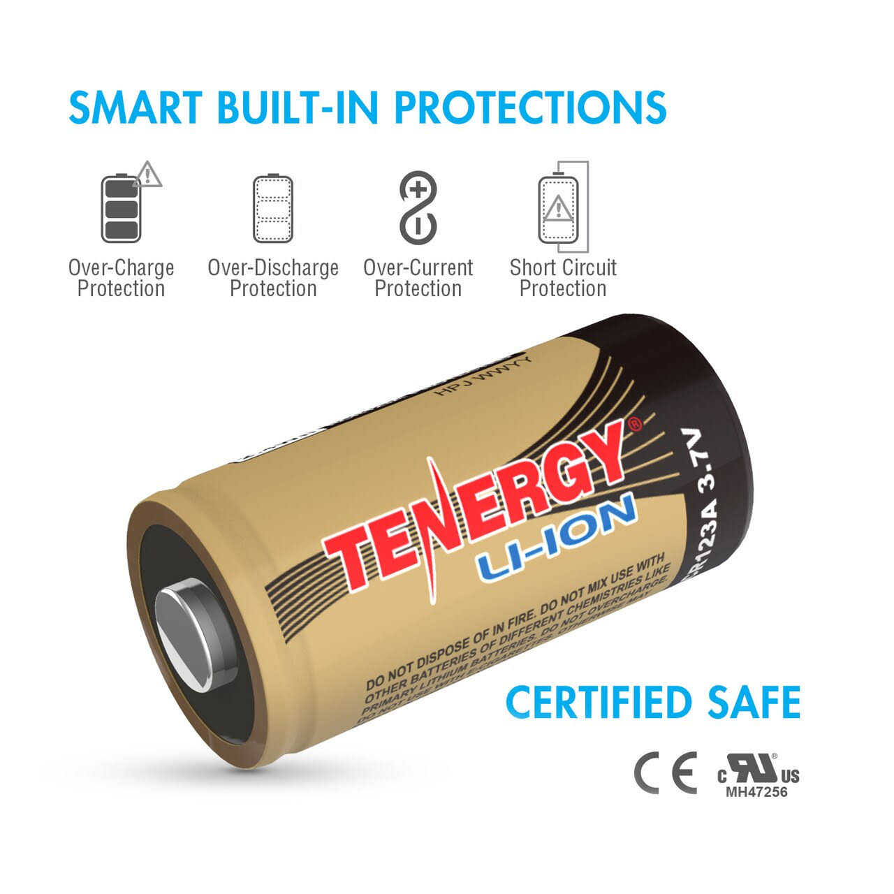 24-Pack Rechargeable Li-ion 3.7V 650mAh Batteries F95426
