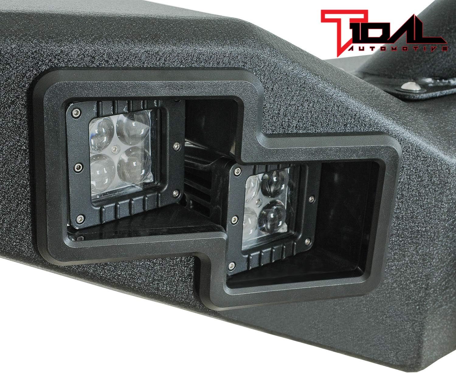 Full Width Front Bumper with LED Light Bar and Winch Plate E69944