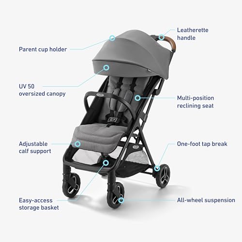 Compact Travel Stroller with Infant Car Seat D629