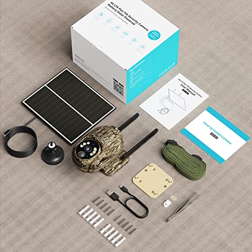 Cellular Trail Camera 4G LTE with Solar Panel, 2K Color Night Vision, IP65 G17268