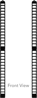 Black 4-pack Wall-Mount Media Storage Rack D191