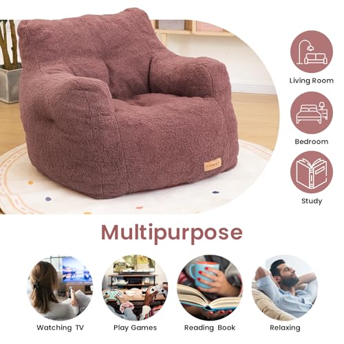 Black Bean Bag Chair with Memory Foam X47611