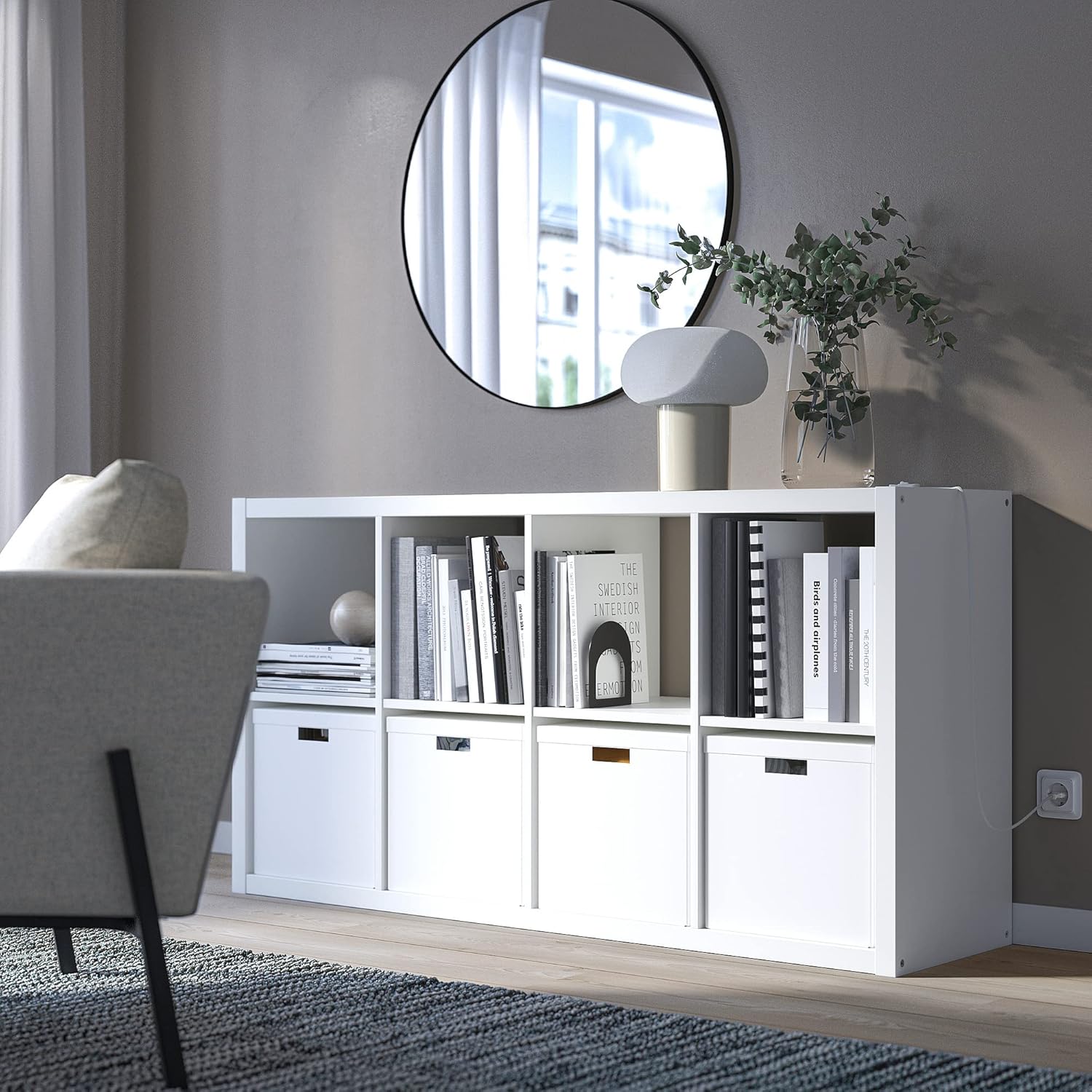 White 8 Shelf Shelving Unit (77x39x147 cm) A211266