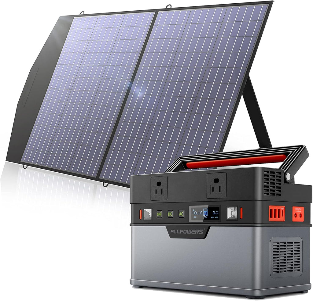 Portable Power Station 500W 606Wh 164000mAh with 2 AC Outlets A949343