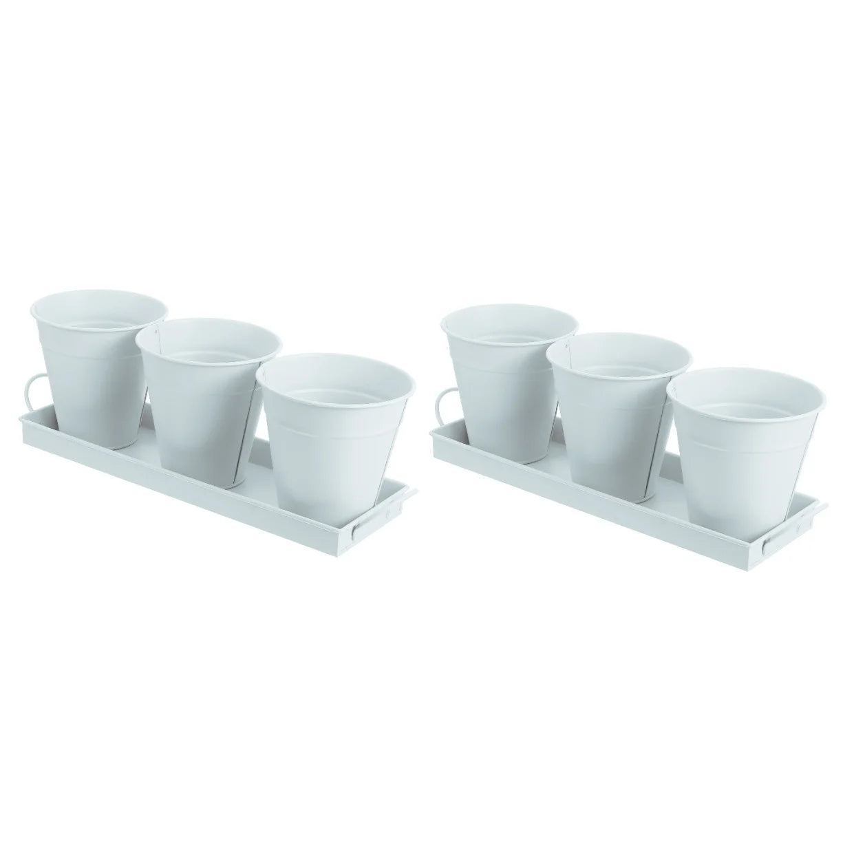 6 pcs Garden Flower Pot with 1pc Tray R34198