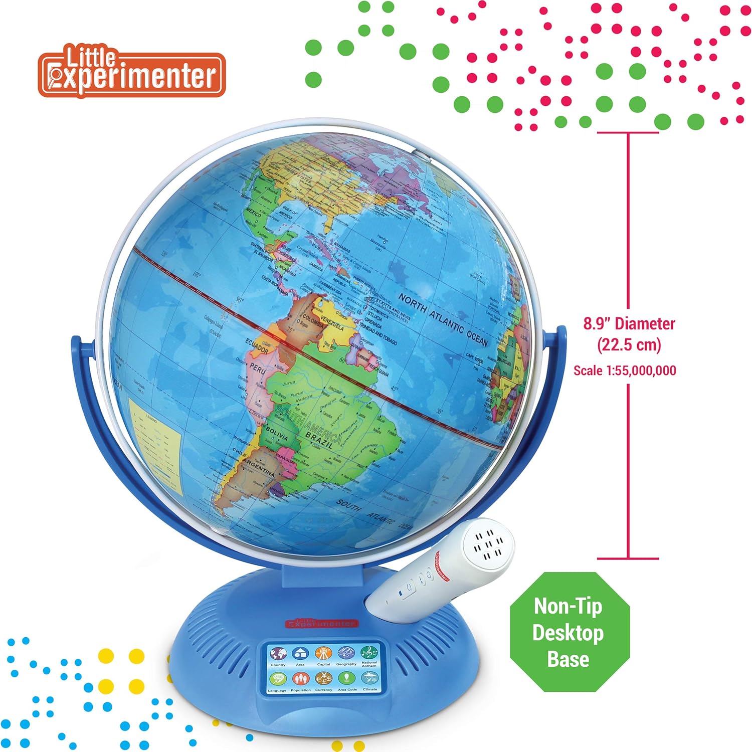 9" Interactive Globe with Stand Z43158