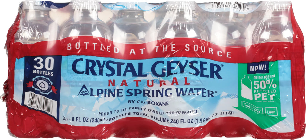 8 Ounce Bottles Natural Spring Water 30-Pack X9281