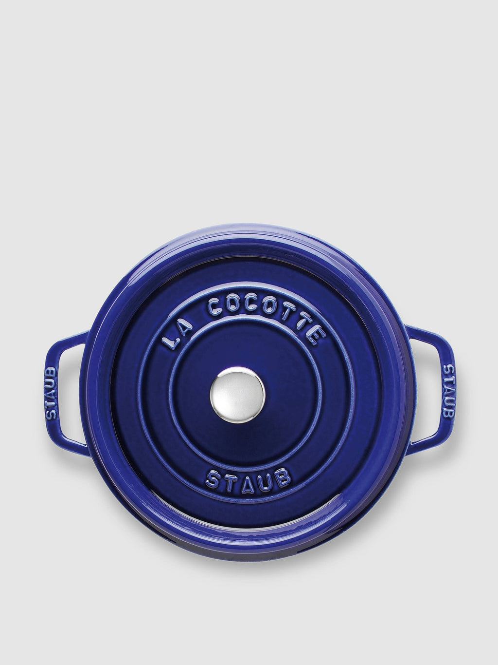 Dark Blue Cast Iron 4-Quart Round Cocotte F166775
