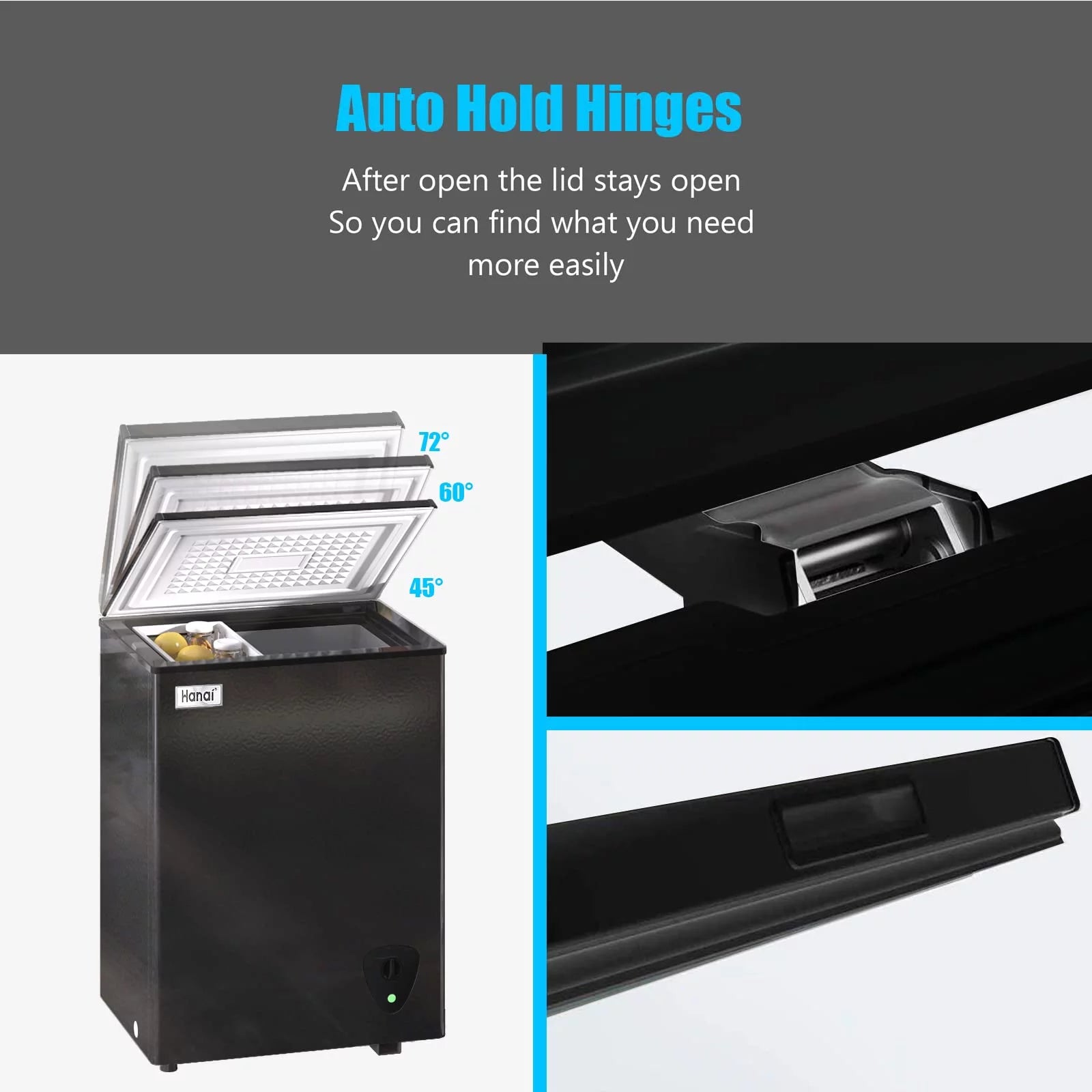3.5 Cubic Chest Freezer with Removable Storage Basket O285