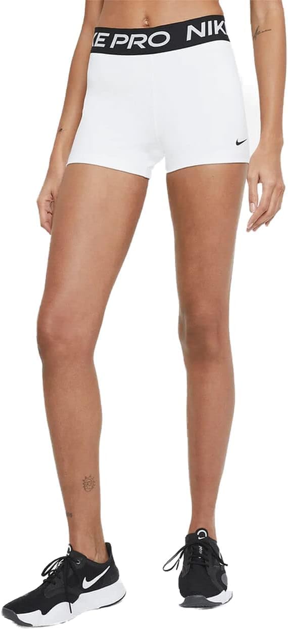 White X-Large 3 Inch Compression Shorts Z4764
