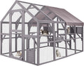 Large Cat House with Waterproof Roof Wooden Cat Enclosure I55217