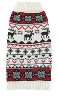Red Christmas Dog Sweater Medium M Size 13" Back Length J754
