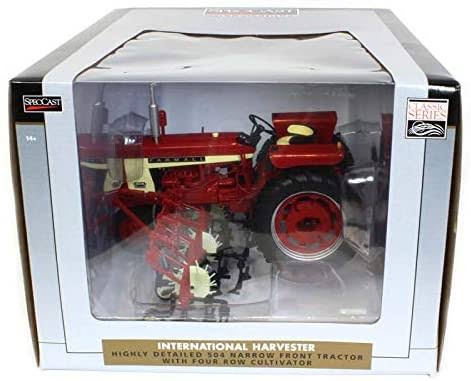 1/16 Scale International Harvester Farmall 504 Narrow Front Tractor with Four Row Cultivator B890