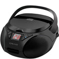 Portable Top-Loading Stereo CD Boombox with AM/FM Radio Bluetooth Q486