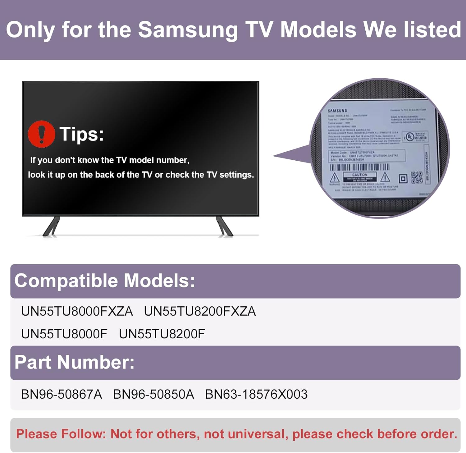 TV Legs Replacement Stand with Remote Holder N910
