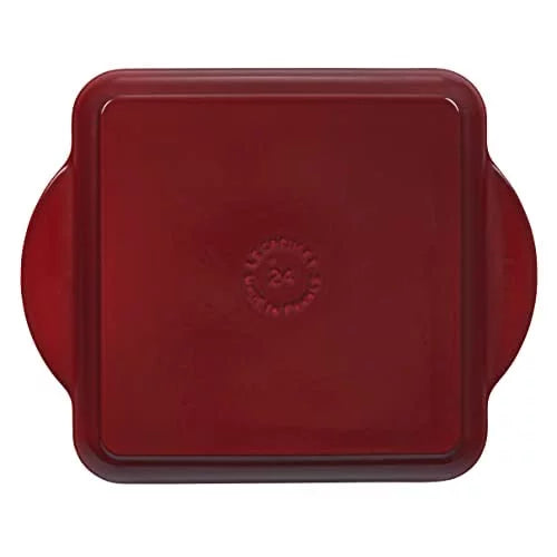 9.5" Enameled Cast Iron Square Skillet Grill X428999