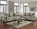 Fabric Pillowback Sofa and Loveseat Set F495285