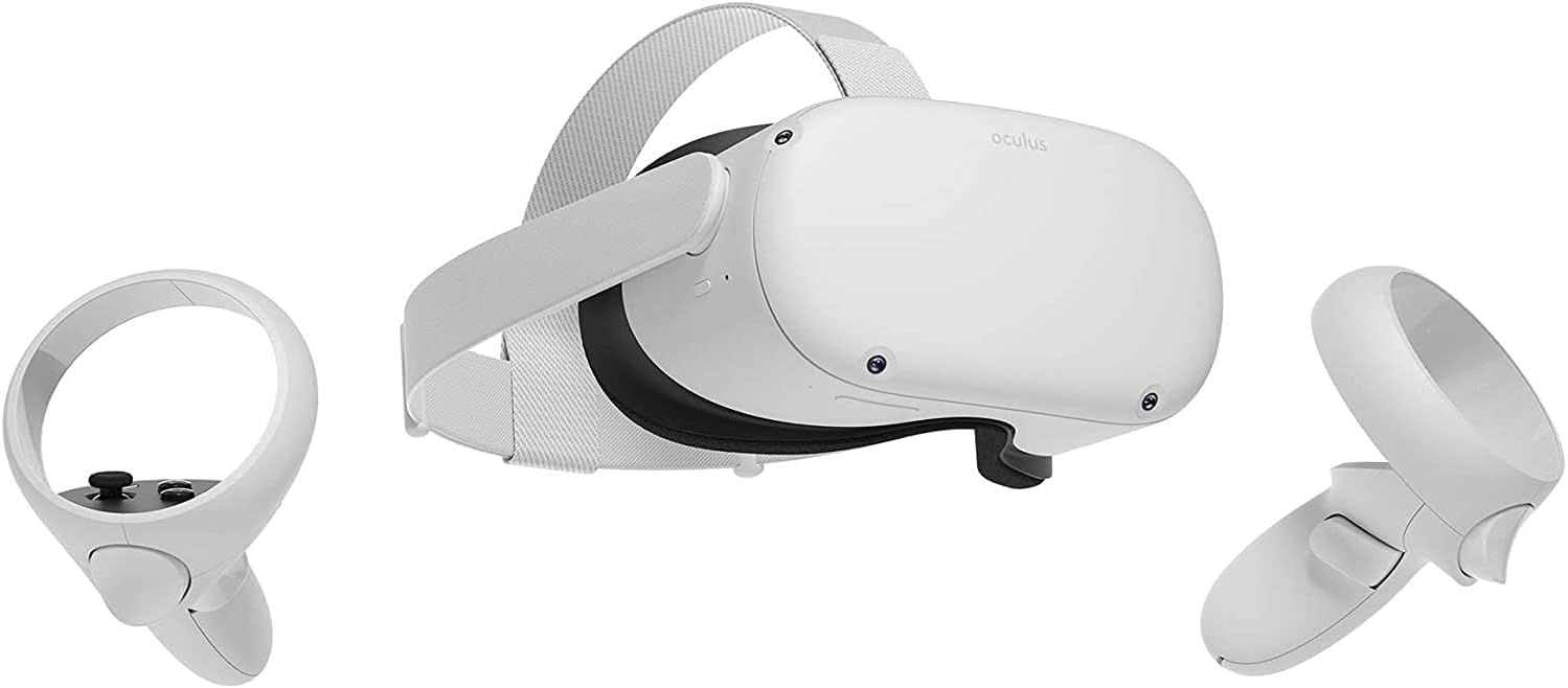 128GB White VR Headset Set with USB Type-C Link Cable and 2 Silicone Face Cover N403