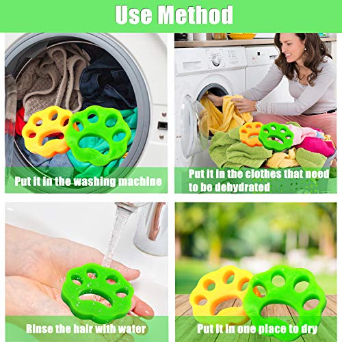 4 Pack Reusable Pet Hair Remover for Laundry Q7856