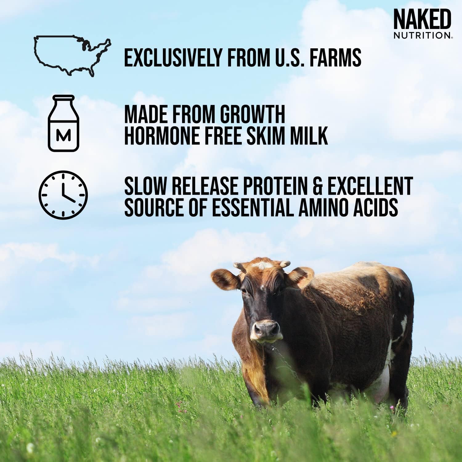 Grass Fed Protein Bundle: 1LB Unflavored Casein and 1LB Unflavored Whey U224732