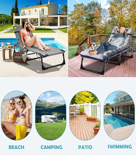 Oversized Folding Camping Cot with Mat & Carrying Bag B99277