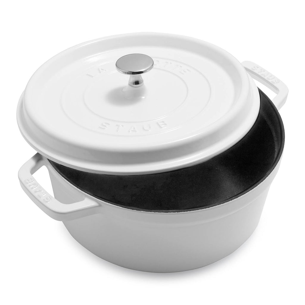 Dark Blue Cast Iron 4-Quart Round Cocotte F166775