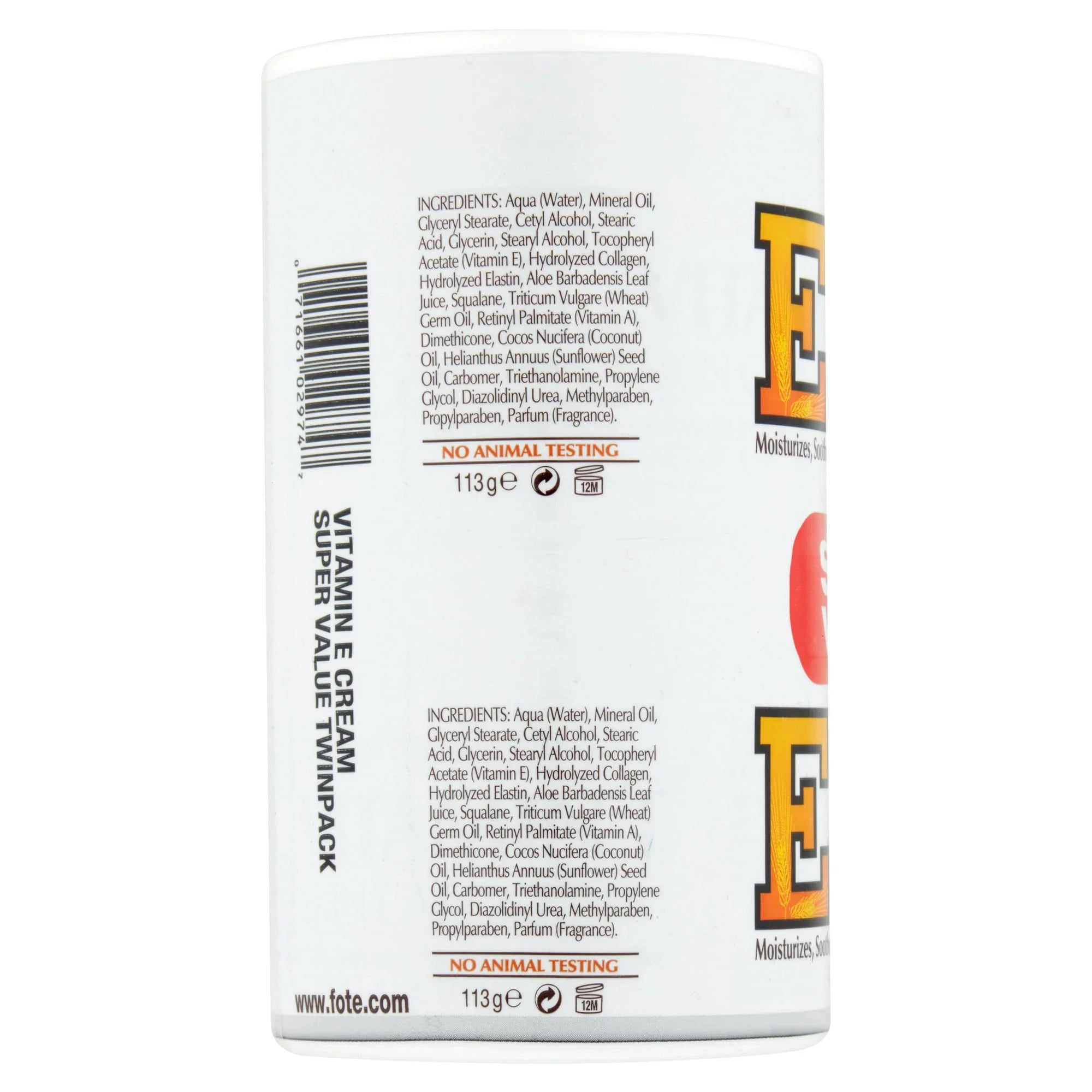 Vitamin-E Skin Care Cream, 4 oz, 6 Pack R622
