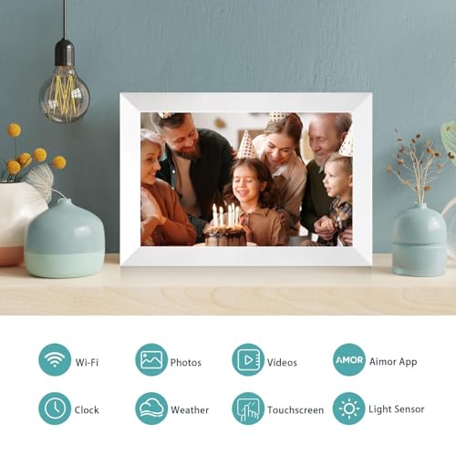 Black 10.1 Inch WiFi Digital Photo Frame with 32GB Storage B139951