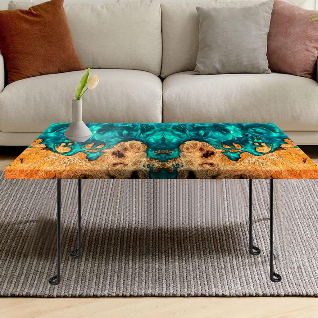 Large Rectangle Resin Table Molds 23.7X11.81 inch Epoxy Resin Table Mold Silicone Molds with 4 Table Support Legs J840