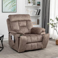 Oversized Power Lift Recliner with Heat & Massage, Brown Y86911