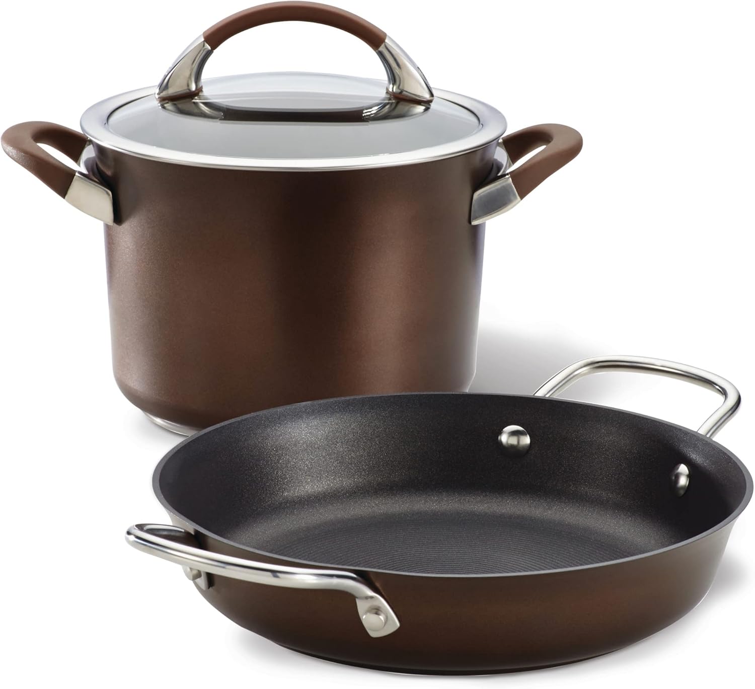 3-Piece Hard-Anodized Nonstick Cookware Set G10325