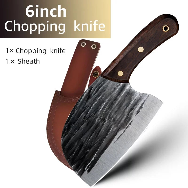 6" High Carbon Steel Full Tang Meat Cleaver Knife I531