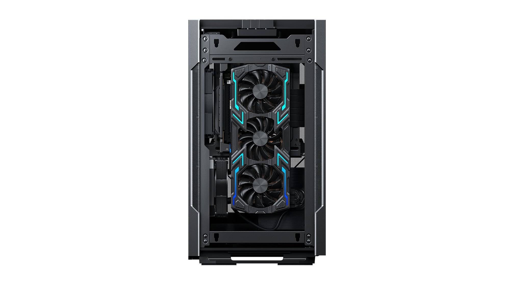 Black Mini-ITX Case with Fabric and Aluminum Panels L526