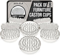 Pack of 8 Furniture Caster Cups with 53 Spikes X876659