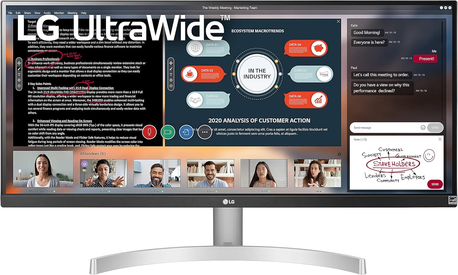 29" 21:9 UltraWide WFHD IPS HDR10 Monitor A3629
